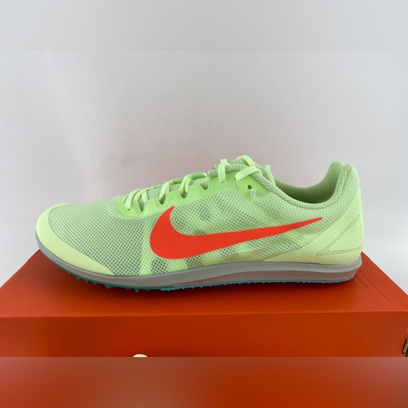 Nike Zoom Rival D 10 Volt Green Men's Track Spikes Shoes With Bag & Tool - Picture 5 of 12